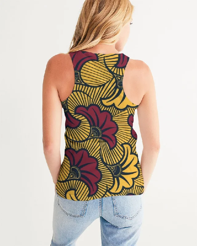 AKH African Fleurs Rouges Women's Tank