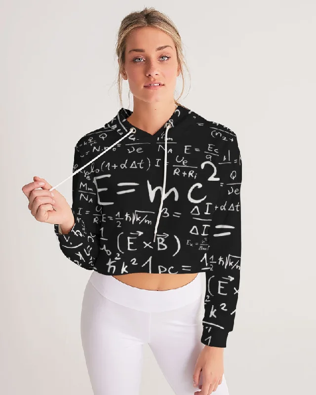 AKH E = MC squared Women's Cropped Hoodie