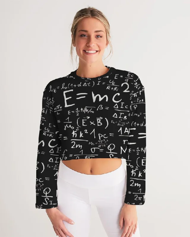 AKH E = MC squared Women's Cropped Sweatshirt