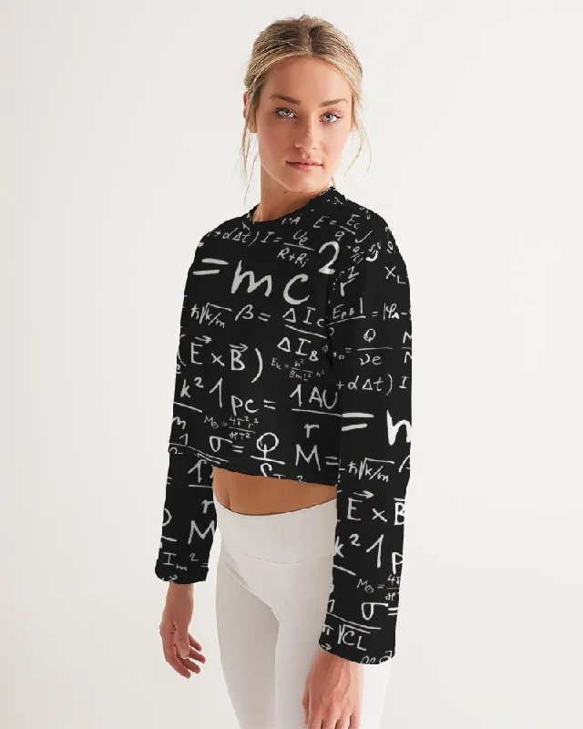 AKH E = MC squared Women's Cropped Sweatshirt