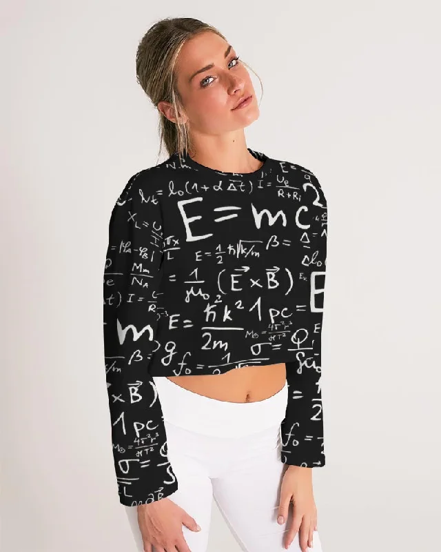 AKH E = MC squared Women's Cropped Sweatshirt