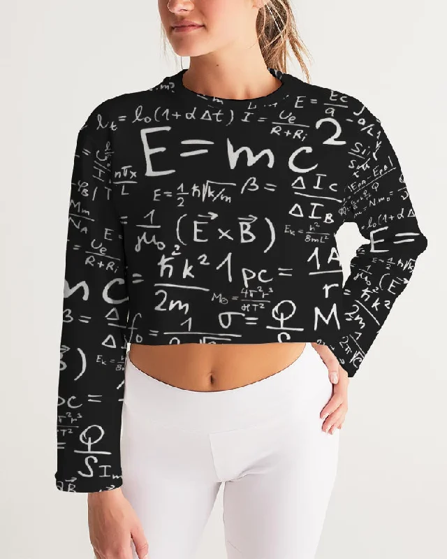 AKH E = MC squared Women's Cropped Sweatshirt