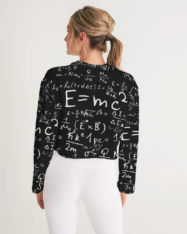 AKH E = MC squared Women's Cropped Sweatshirt