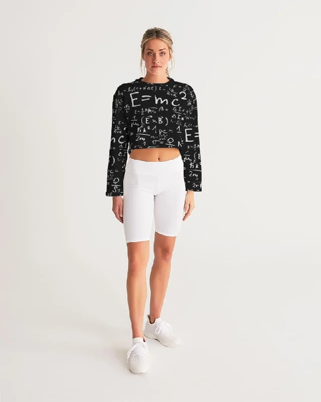 AKH E = MC squared Women's Cropped Sweatshirt