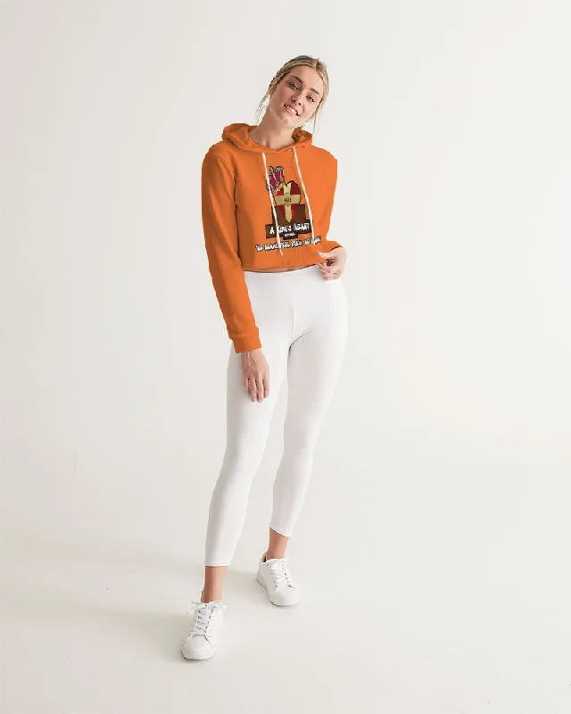 AKH Orange Women's Cropped Hoodie