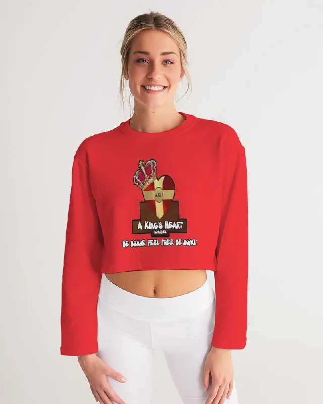 AKH Red Women's Cropped Sweatshirt