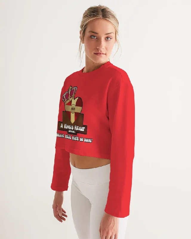 AKH Red Women's Cropped Sweatshirt