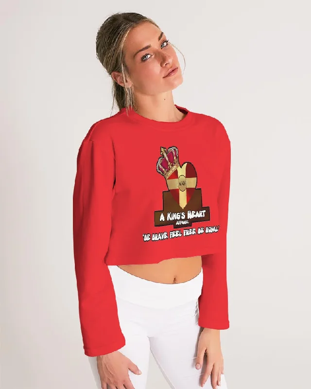 AKH Red Women's Cropped Sweatshirt