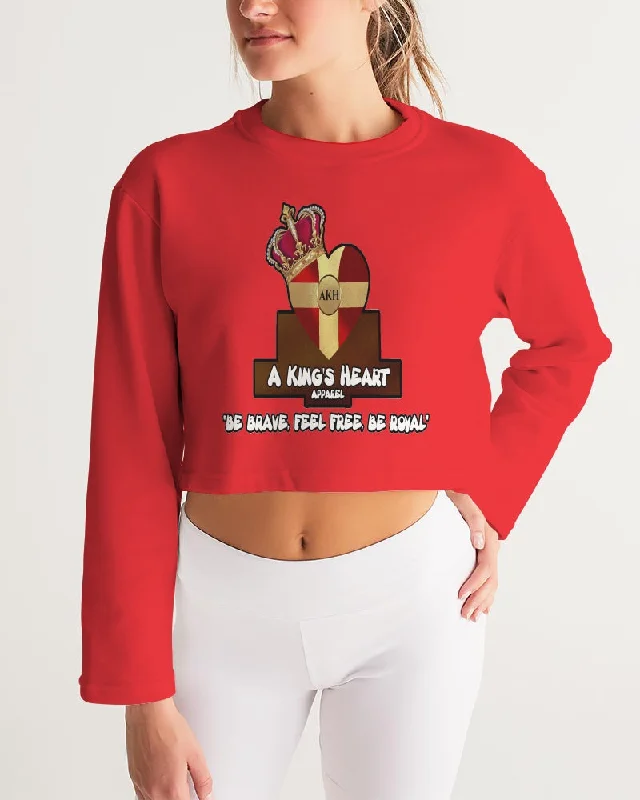 AKH Red Women's Cropped Sweatshirt