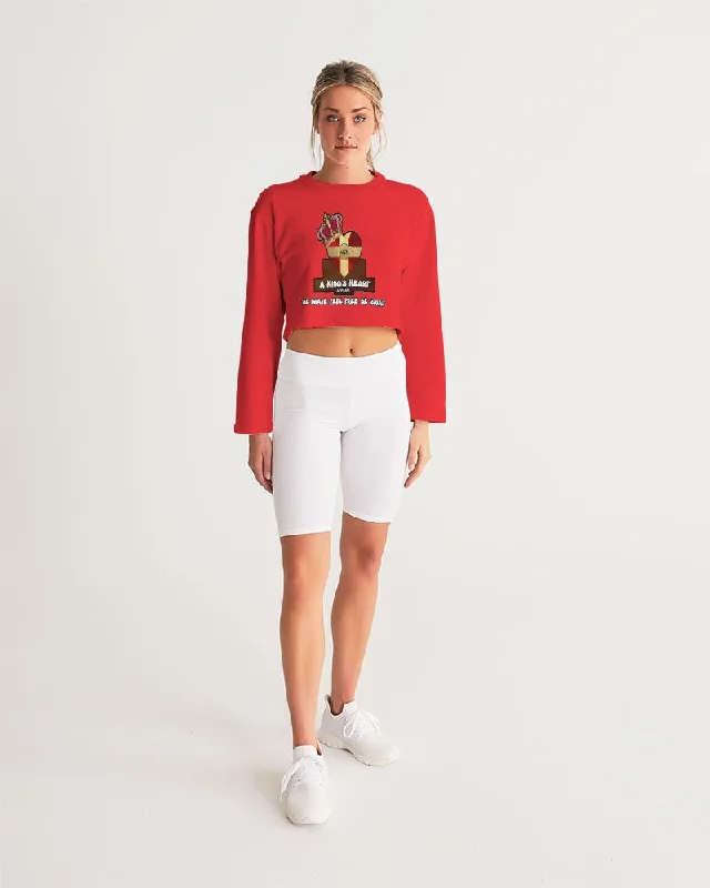 AKH Red Women's Cropped Sweatshirt