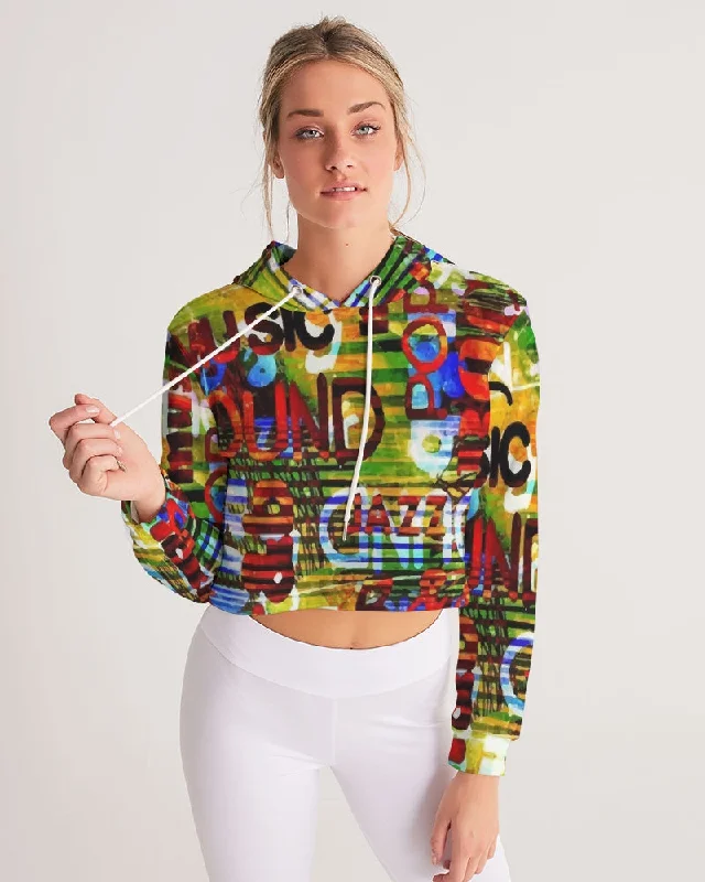 AKH Sounds of Music Women's Cropped Hoodie