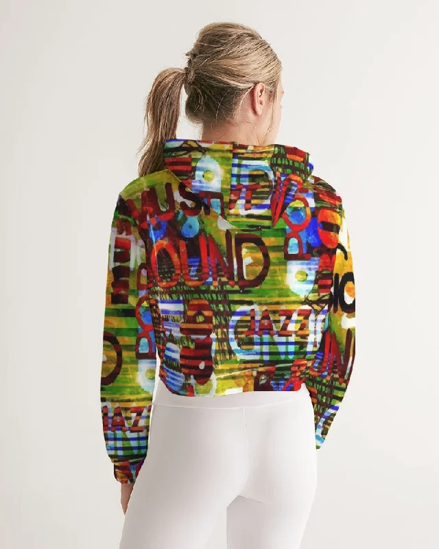 AKH Sounds of Music Women's Cropped Hoodie