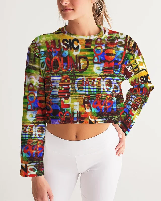 AKH Sounds of Music Women's Cropped Sweatshirt