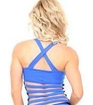 Equilibrium Active Wear Diva Tank Top  LT116 Royal Blue