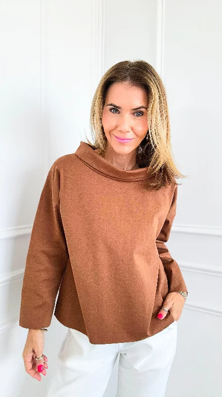 Scuba Jackie Italian Top - Camel