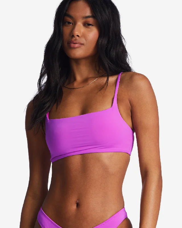 Sol Searcher Zoe Crop Bikini Top - Bright Orchid