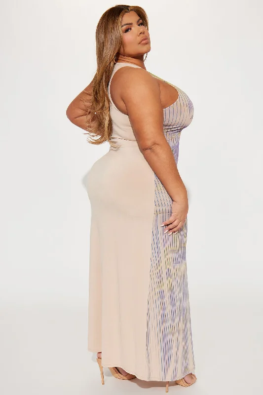 Give Me Body Maxi Dress - Nude/combo