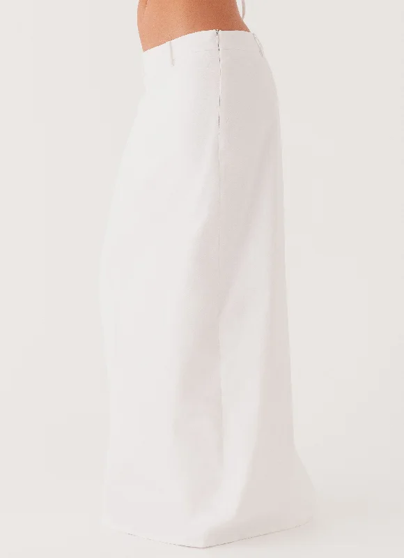 Jaslyn Maxi Skirt - White