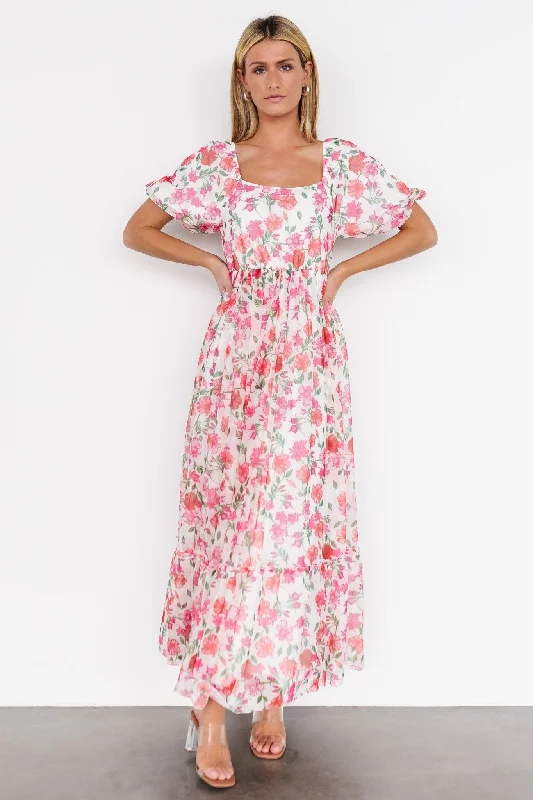 Margo Maxi Dress | Pink Multi Floral